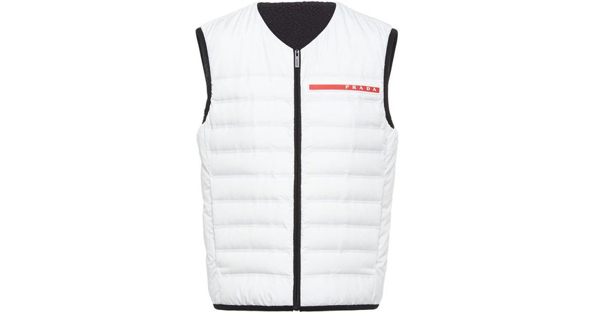 prada sleeveless vest down fleece