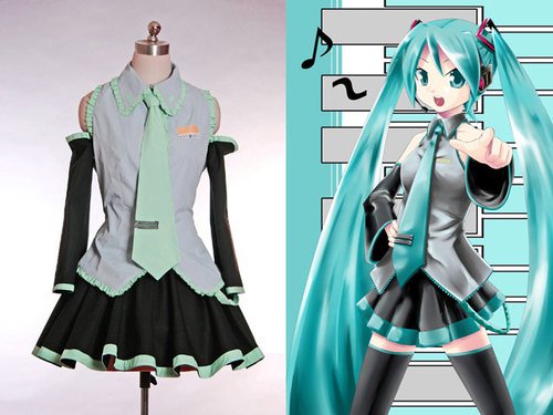 Vocaloid 2 Cosplay, Miku Hatsune Outfit