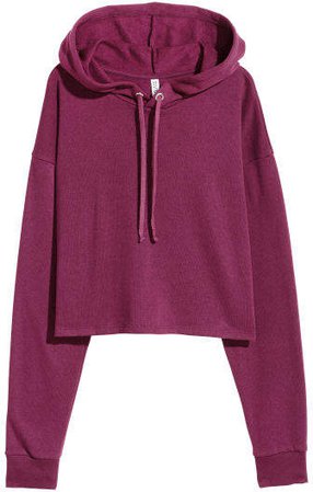 Short Hooded Sweatshirt - Pink