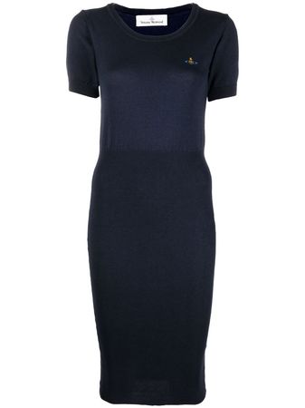Vivienne Westwood Orb-logo Knitted Midi Dress - Farfetch
