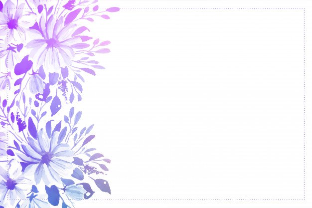 Free Vector | Elegant watercolor flower soft background with text space