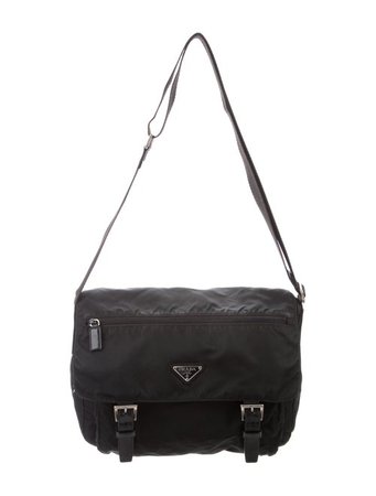 Prada Tessuto Messenger Bag - Handbags - PRA277625 | The RealReal