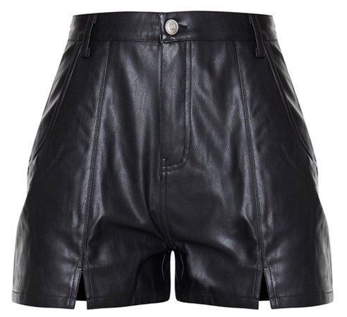 plt leather shorts