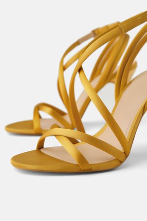 SATIN HEELED SANDALS - View all-SHOES-WOMAN | ZARA United States