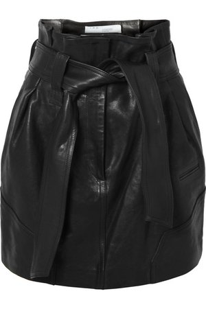 IRO | Bolsy belted leather mini skirt | NET-A-PORTER.COM