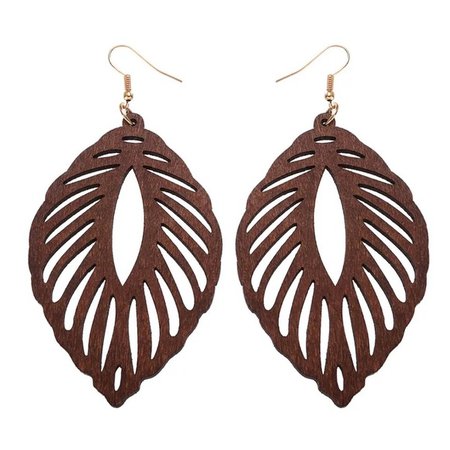 large brown wooden earrings - Google Search