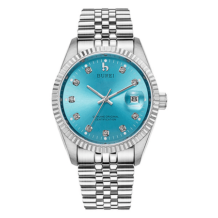 Aquamarine blue watch