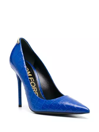 TOM FORD croc-embossed Leather Pumps - Farfetch