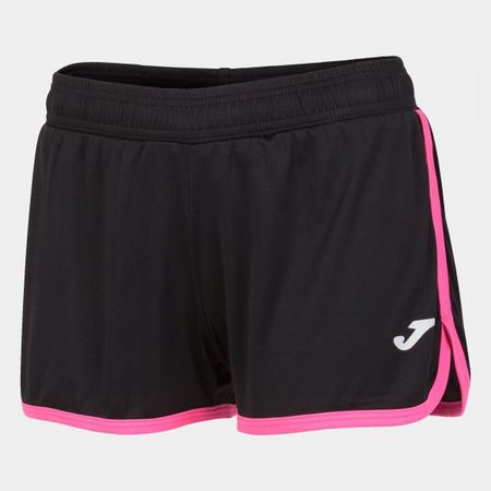 pink fluor and black shorts