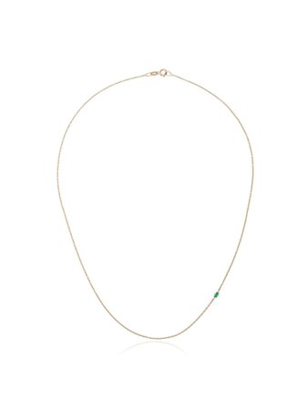 Green Lizzie Mandler Fine Jewelry Floating Emerald Necklace | Farfetch.com
