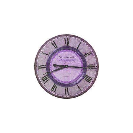 purple clock