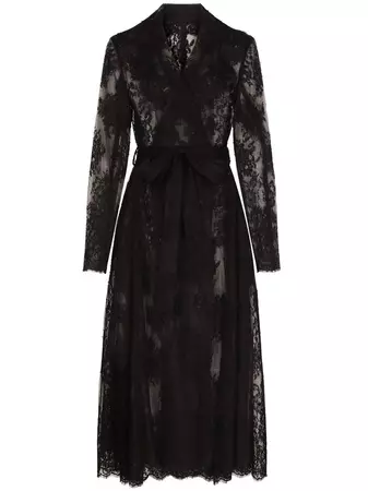 Dolce & Gabbana lace-panel long-sleeve Coat - Farfetch