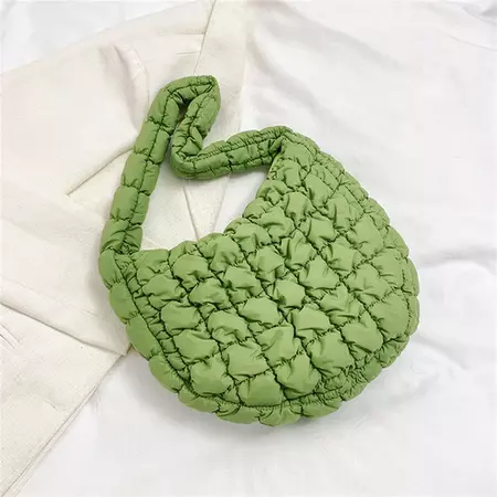 Green Puffer Cloud Bag