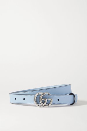 Bright blue + NET SUSTAIN leather belt | Gucci | NET-A-PORTER