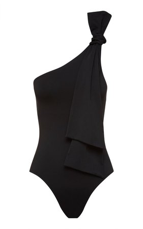 Clementine Knotted One-Shoulder Swimsuit by Bondi Born | Moda Operandi