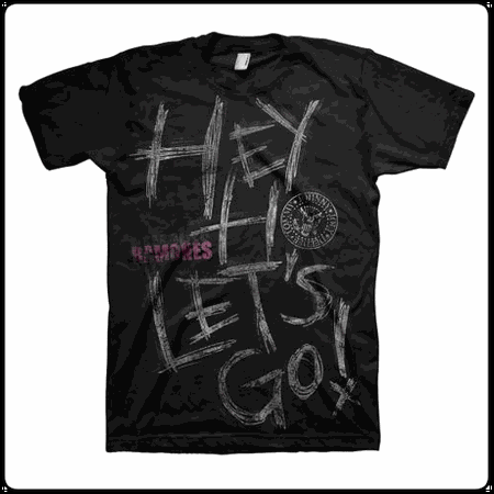 Backstreetmerch | Hey, Ho! (Black) | Ramones | T-Shirt