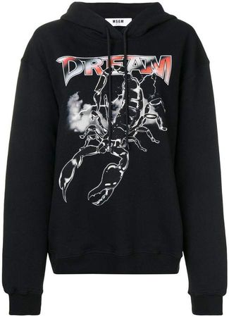 Dream Scorpio print hoodie