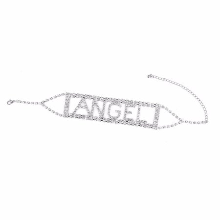 ANGEL Rhinestone choker letter Necklace for Women crystal statement Chocker Necklace luxury jewellery party Collier Femme-in Chain Necklaces from Jewelry & Accessories on Aliexpress.com | Alibaba Group