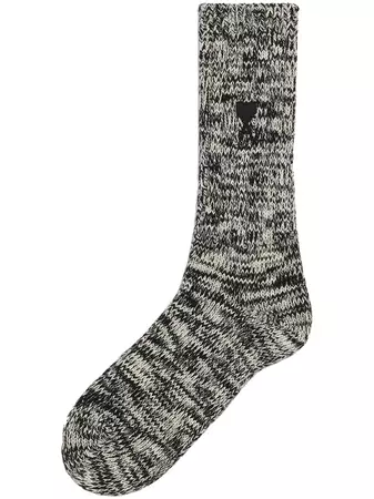 AMI Paris Ami De Coeur marl-knit Socks - Farfetch