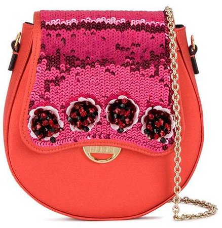 sequin embroidered cross body