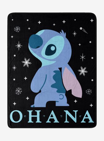 Disney Lilo & Stitch Space Ohana Throw Blanket