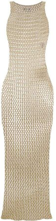 Sleeveless Fishnet-Style Dress