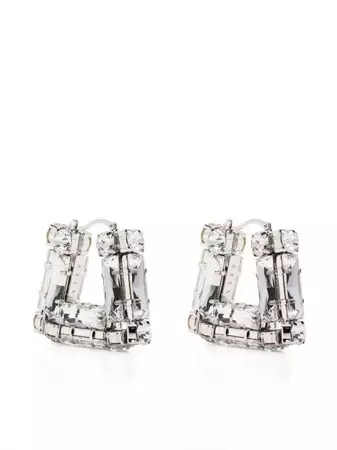 AREA crystal-embellished Earrings - Farfetch