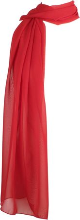 Hat To Socks Chiffon Scarf Sheer Wrap for Women (Red) at Amazon Women’s Clothing store