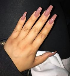Brown coffin nails