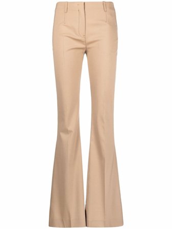 Shop Jacquemus high-waisted flared trousers with Express Delivery - FARFETCH