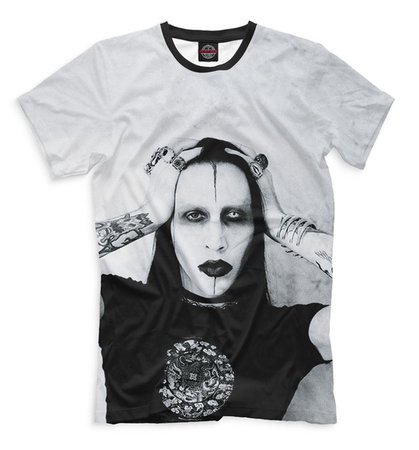 NEW Marilyn Manson t-shirt music rock star legend metal cool designe HQ print | Wish