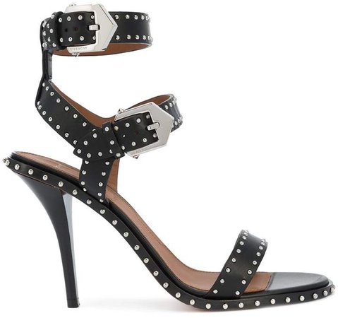 studded buckle strap sandals