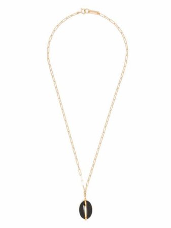 Isabel Marant stone-pendant chain necklace