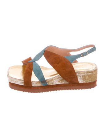 Dries Van Noten Cutout Wedge Sandals - Shoes - DRI57307 | The RealReal
