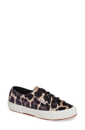 Superga leopard shoes