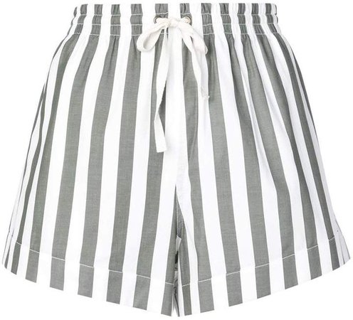 striped canvas shorts