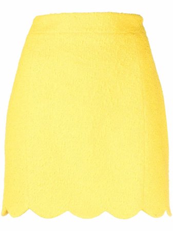 Moschino scallop-hem Cotton Mini Skirt - Farfetch