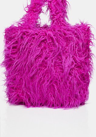 Delia's Faux Fur Shaggy Tote Bag - Pink – Dolls Kill