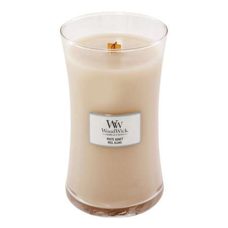 WoodWick White Honey Large Hourglass Candle | Temptation Gifts