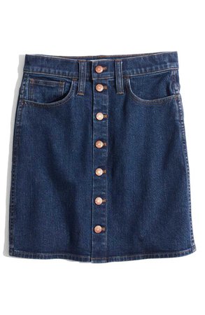 Madewell Stretch Denim Straight Miniskirt | Nordstrom