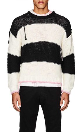 NSF Striped Cotton Oversized Sweater | Barneys New York