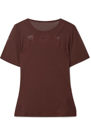Nike | Pro Hypercool cutout mesh-paneled stretch-jersey T-shirt | NET-A-PORTER.COM