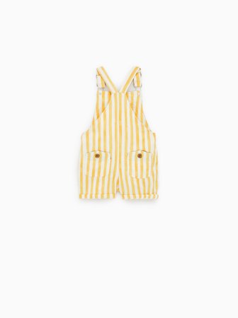 STRIPED OVERALL SHORTS - DRESSES AND JUMPSUITS-BABY GIRL | 3 mth - 4 yrs-KIDS | ZARA United States