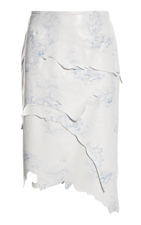 Toile De Jouy Layered Leaher Skirt By Coperni | Moda Operandi