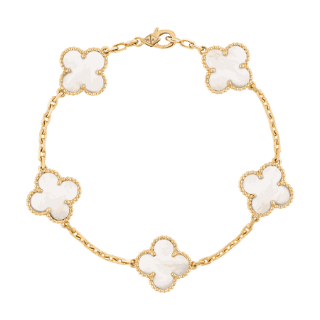 VCARA41800 - Vintage Alhambra bracelet, 5 motifs - Van Cleef & Arpels