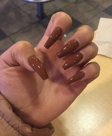 brown nails set