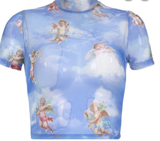 cloud mesh shirt