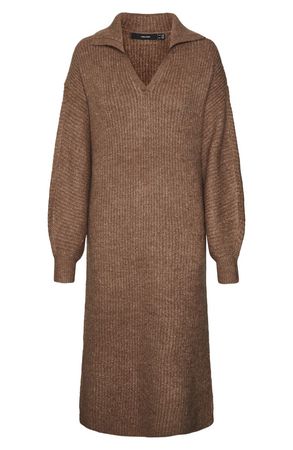 VERO MODA Filene Ribbed Long Sleeve Sweater Dress | Nordstrom