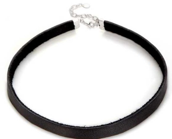 leather choker necklace