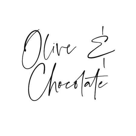 olive chocolate text